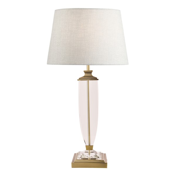 (image for) Laura Ashley Carson Large Table Lamp Antique Brass & Crystal Base Only